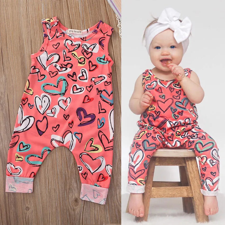 Girl Jumpsuits 0-24M Newborn Infant Baby Girl Outfit