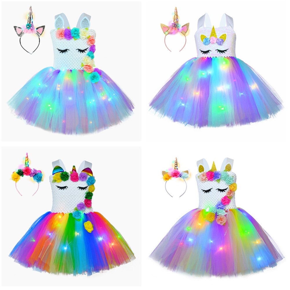 Unicorn Dresses with LED Lights - Cute As A Button Boutique