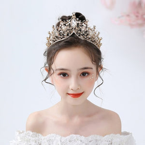 Gold Silver Color Crystal Crowns - Cute As A Button Boutique