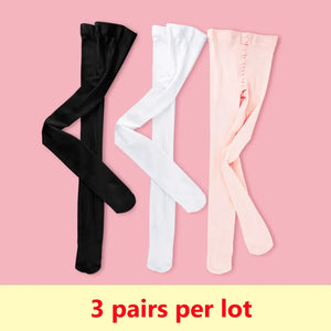 Children Girls Ballet Dance Tights Kids Adult Nylon Leggings Gymnastics Dance Ballet Pantyhose 3 Pairs - Cute As A Button Boutique