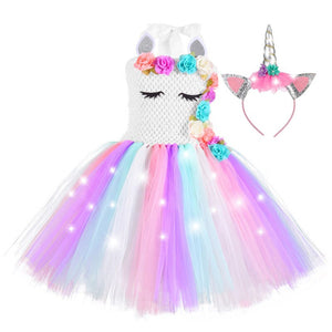 Unicorn Dresses with LED Lights - Cute As A Button Boutique