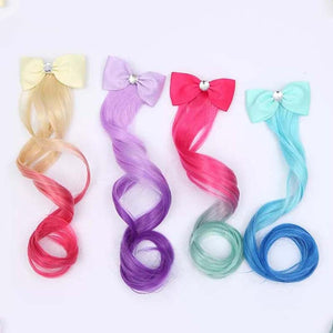 Cute Children Hair Clips Headdress Ponytail Hair Colorful Pigtail - Cute As A Button Boutique