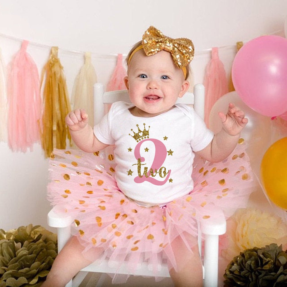 2nd Birthday Girl Tutu - Cute As A Button Boutique