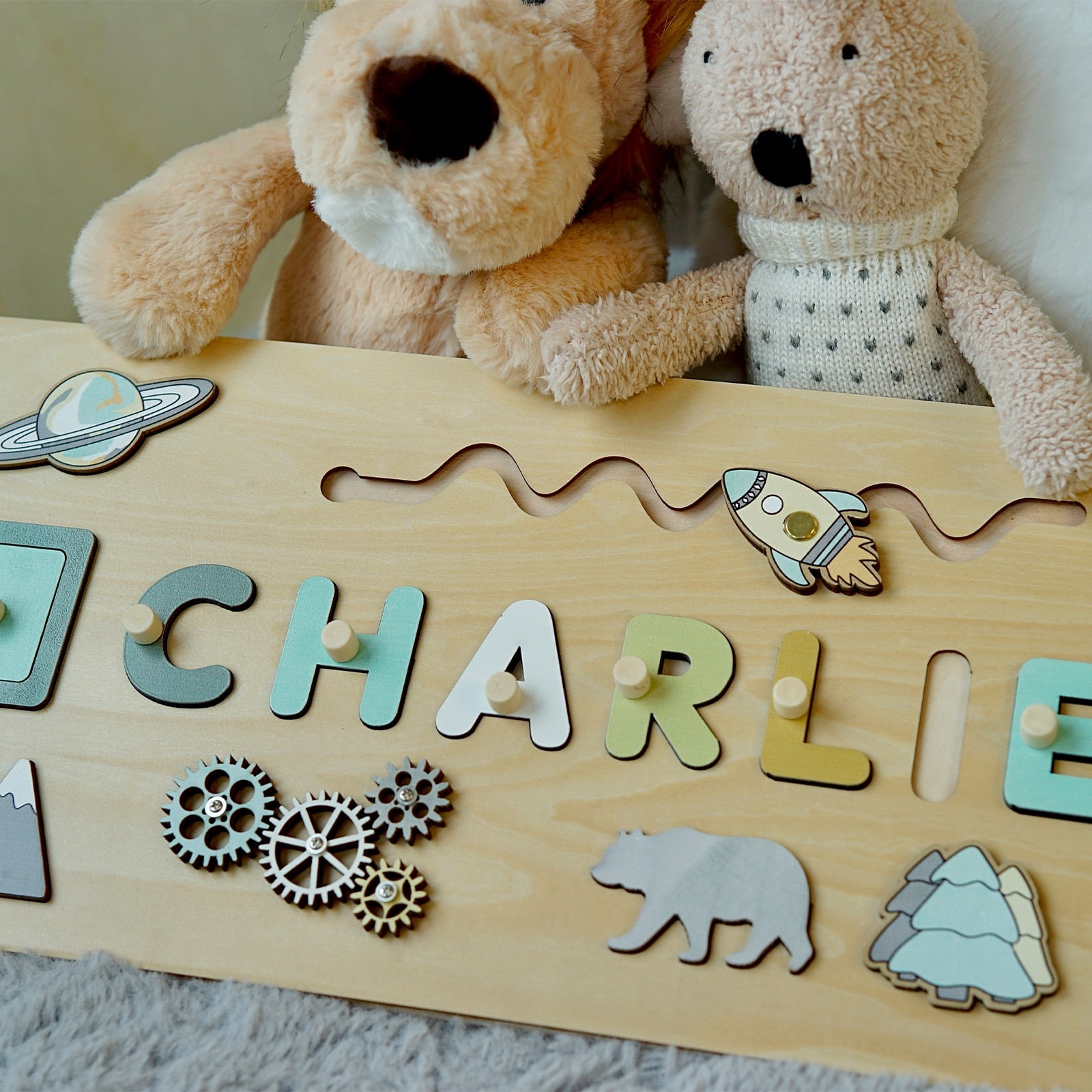 Name Puzzle for Kids Personalized Baby Gifts - Cute As A Button Boutique