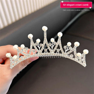 Crown Hair Comb Princess Pearl - Cute As A Button Boutique