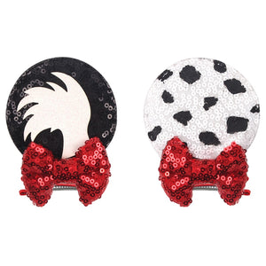 Ears Bow Hair Clips - Cute As A Button Boutique