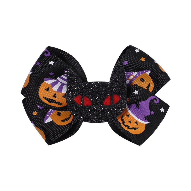 Halloween Fun Spider Pumpkin Hair Clip Happy 2023 Halloween Party Kids Favor Trick Or Treat Halloween Hair Accessories - Cute As A Button Boutique