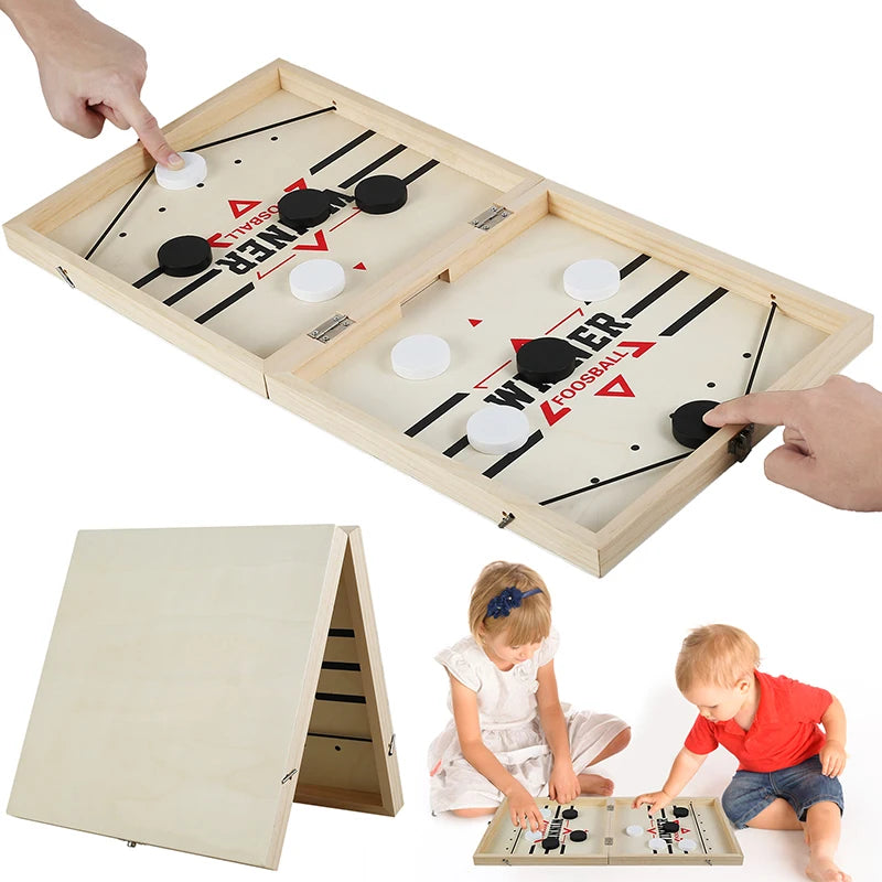 Foldable Foosball Winner Games Table Hockey Catapult  Party Toys For Children Adults