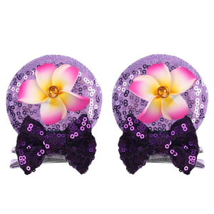 Ears Bow Hair Clips - Cute As A Button Boutique