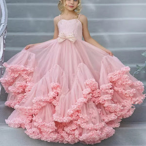 Pink Kids Flower Girl Dresses Tiered Skirts Toddler Pageant Gowns Tulle Beaded First Communion Wears
Prom, Bat Mitzvah, Quinceanera, once in a lifetime dress - Cute As A Button Boutique