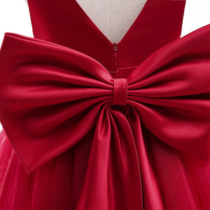 Elegant Girl Bow Dress - Cute As A Button Boutique