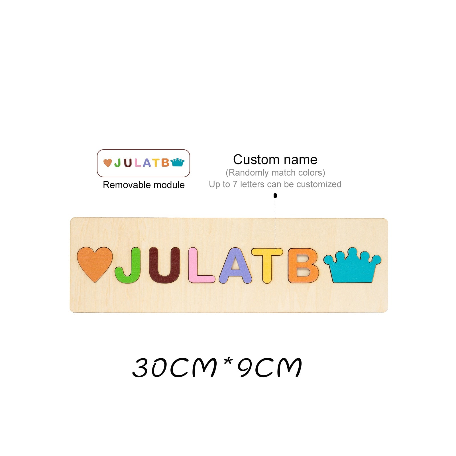 Name Puzzle for Kids Personalized Baby Gifts - Cute As A Button Boutique