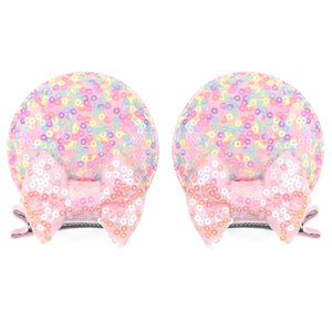 Ears Bow Hair Clips - Cute As A Button Boutique