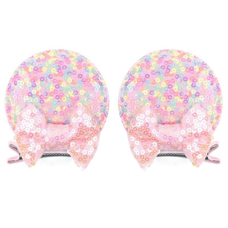 Ears Bow Hair Clips - Cute As A Button Boutique