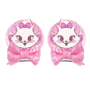 Ears Bow Hair Clips - Cute As A Button Boutique