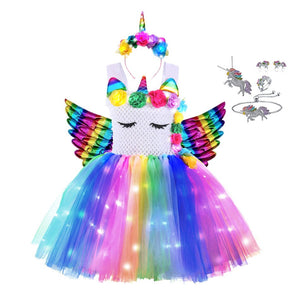 Unicorn Dresses with LED Lights - Cute As A Button Boutique