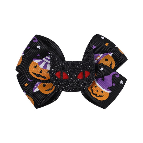 Halloween Fun Spider Pumpkin Hair Clip Happy 2023 Halloween Party Kids Favor Trick Or Treat Halloween Hair Accessories - Cute As A Button Boutique