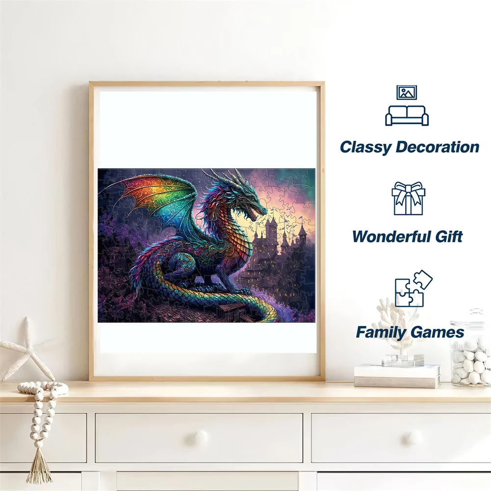 Wooden Puzzle Mysterious Dragon Wooden Puzzle Creative Gift To Develop The Brain