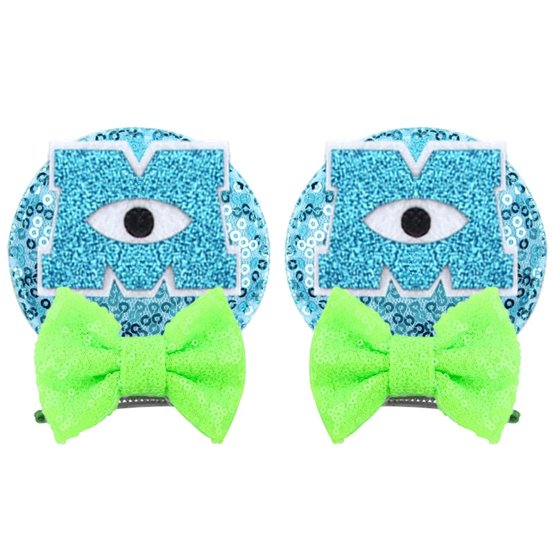 Ears Bow Hair Clips - Cute As A Button Boutique