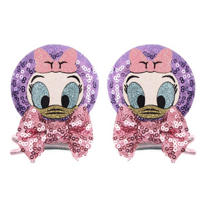 Ears Bow Hair Clips - Cute As A Button Boutique