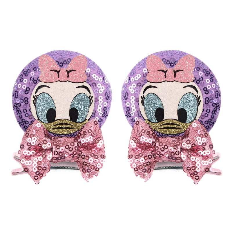 Ears Bow Hair Clips - Cute As A Button Boutique