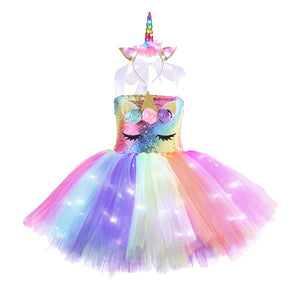 Unicorn Dresses with LED Lights - Cute As A Button Boutique