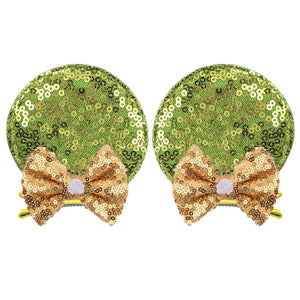 Ears Bow Hair Clips - Cute As A Button Boutique