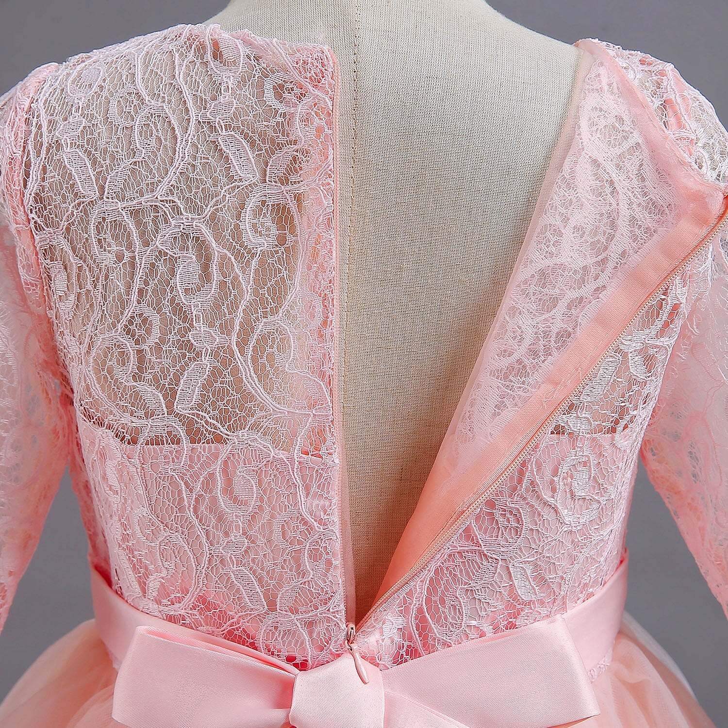 Pink Lace Flower Princess Dress - Cute As A Button Boutique