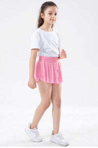 Girls Flowy Shorts Butterfly Shorts With Pocket 2-in-1 Athletic Shorts For Kids Active Workout Sports Tennis 3-15 Years - Cute As A Button Boutique