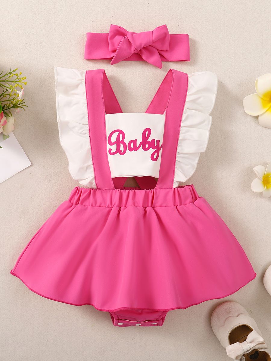 Infant/Toddler Fashion Pink Dress Including Hair Accessories - Cute As A Button Boutique