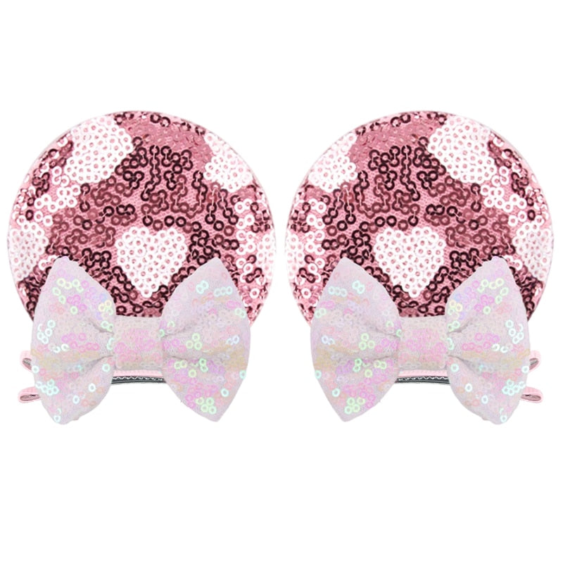 Ears Bow Hair Clips - Cute As A Button Boutique