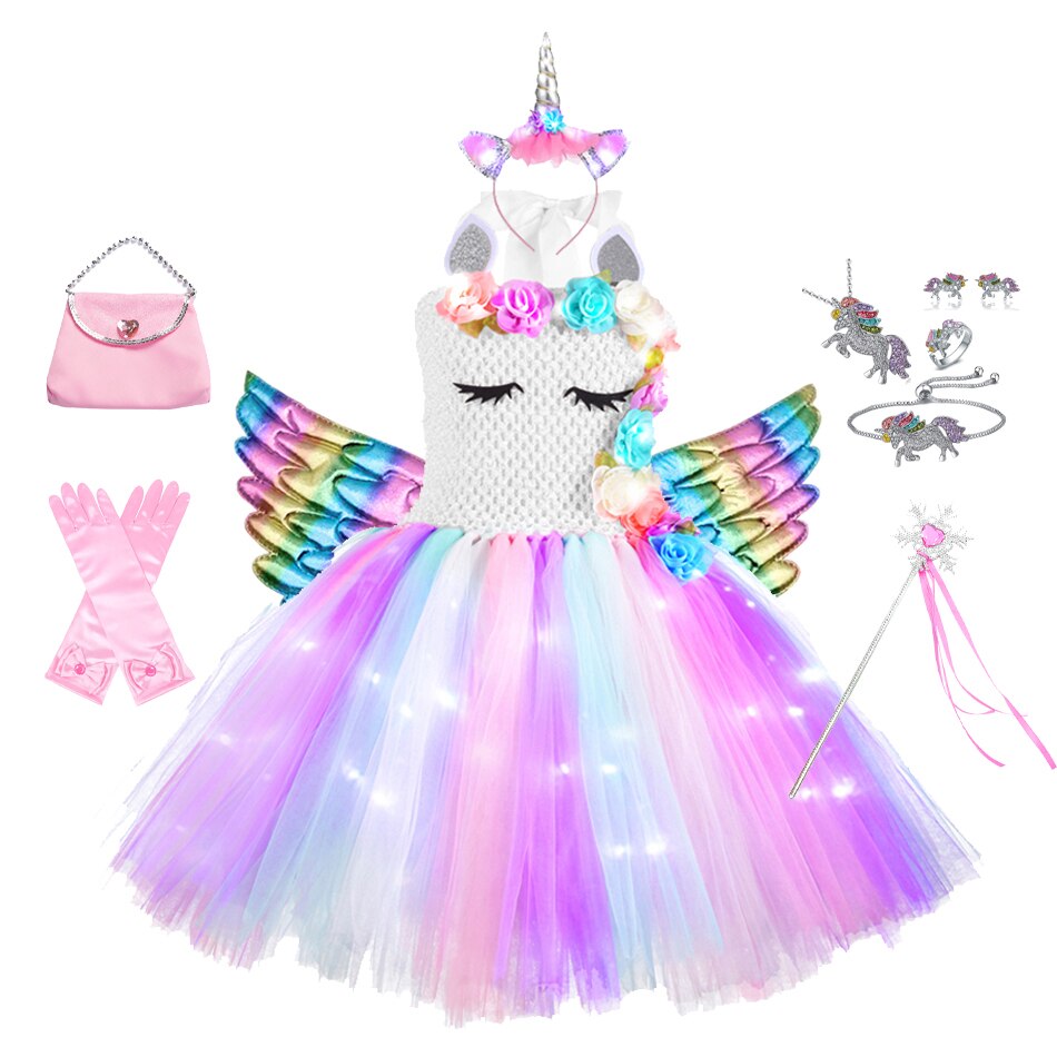 Unicorn Dresses with LED Lights - Cute As A Button Boutique