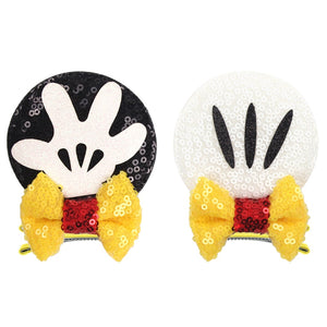 Ears Bow Hair Clips - Cute As A Button Boutique