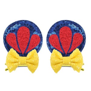 Ears Bow Hair Clips - Cute As A Button Boutique