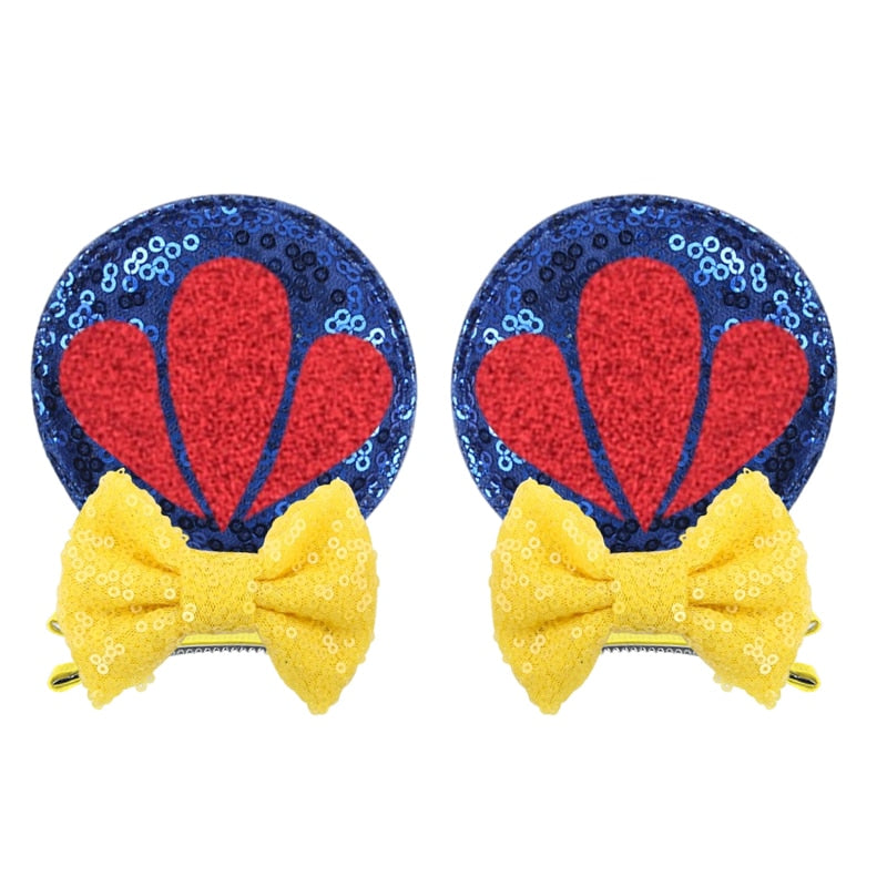 Ears Bow Hair Clips - Cute As A Button Boutique