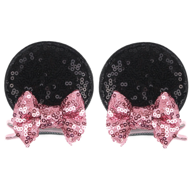 Ears Bow Hair Clips - Cute As A Button Boutique