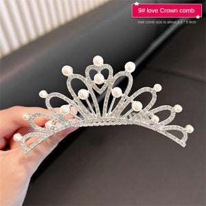 Crown Hair Comb Princess Pearl - Cute As A Button Boutique