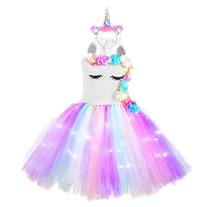 Unicorn Dresses with LED Lights - Cute As A Button Boutique