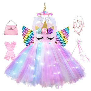 Unicorn Dresses with LED Lights - Cute As A Button Boutique