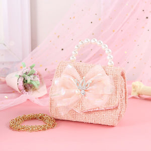 Bow Pearl Handbag - Cute As A Button Boutique