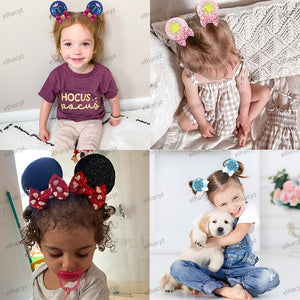 Ears Bow Hair Clips - Cute As A Button Boutique