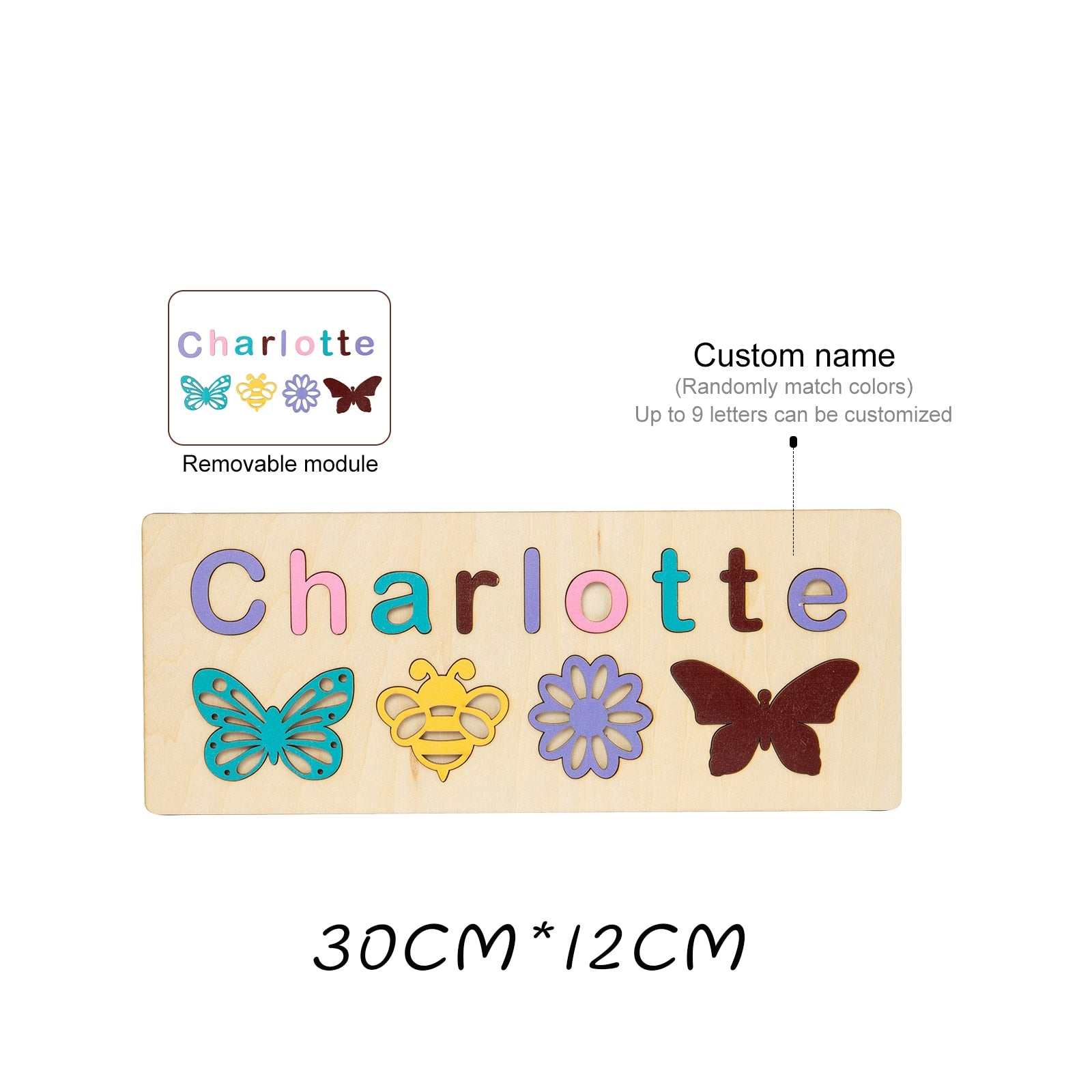 Name Puzzle for Kids Personalized Baby Gifts - Cute As A Button Boutique