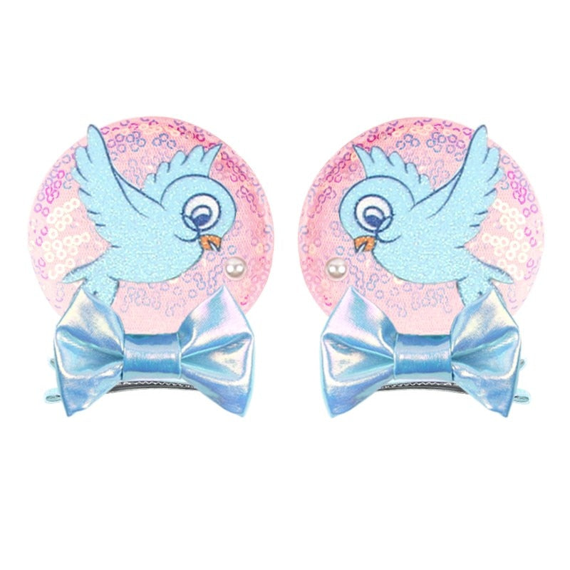 Ears Bow Hair Clips - Cute As A Button Boutique