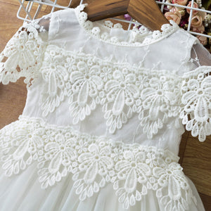 Elegant Lace Flower Dress - Cute As A Button Boutique