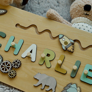 Name Puzzle for Kids Personalized Baby Gifts - Cute As A Button Boutique