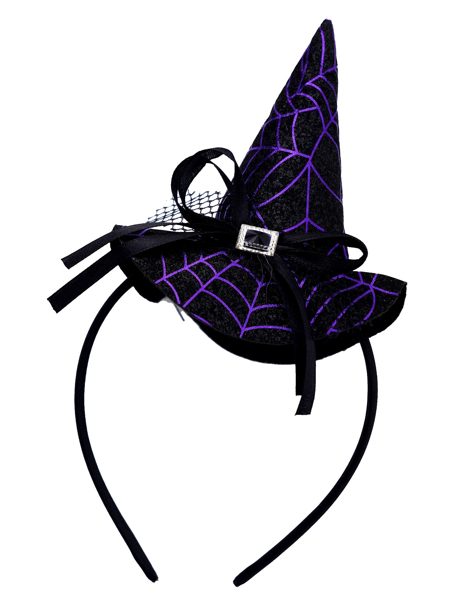 Baby Girls Witch Costume Toddler Halloween Sequins Mesh Romper Dress with Hair Hoop Set for Carnival Dress Up - Cute As A Button Boutique