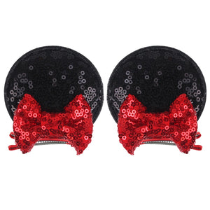 Ears Bow Hair Clips - Cute As A Button Boutique