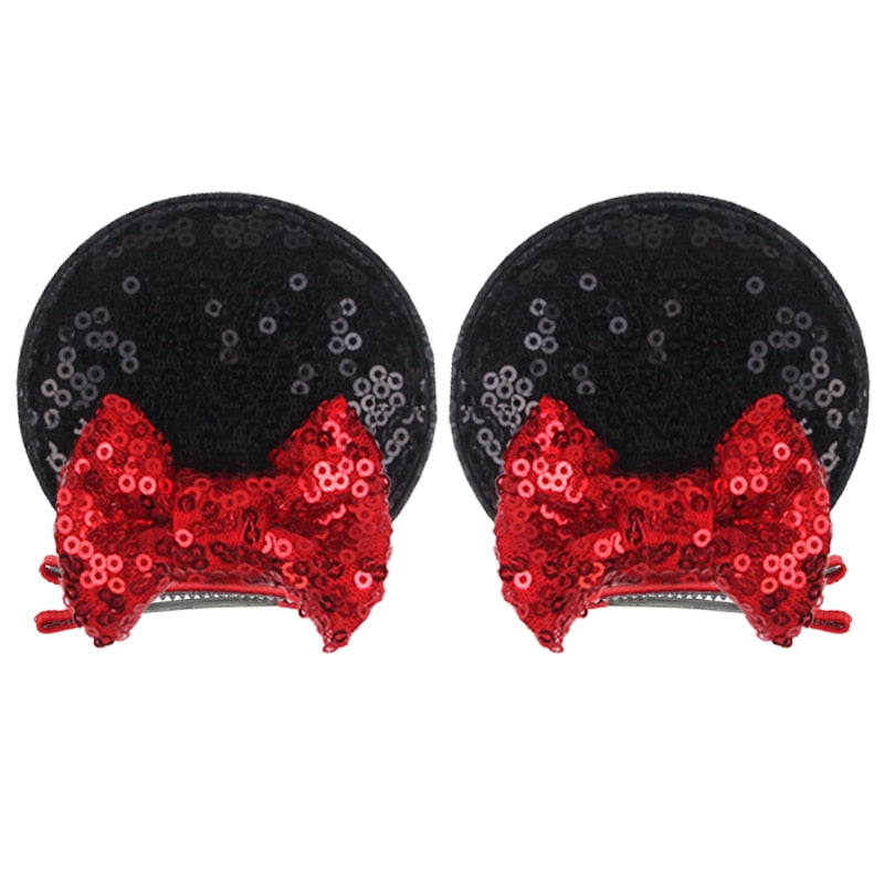 Ears Bow Hair Clips - Cute As A Button Boutique