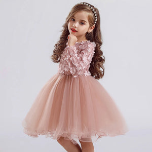 Autumn Long Sleeve Tulle Dress - Cute As A Button Boutique