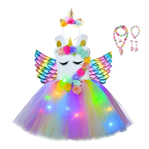 Unicorn Dresses with LED Lights - Cute As A Button Boutique